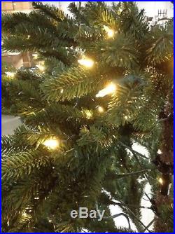 GE 7.5′ Pre Lit LED White Lights Just Cut Medium Frasier Fir Christmas Tree – Christmas Decor World