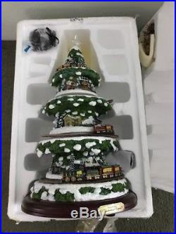 Thomas Kinkade Wonderland Express Animated Tabletop Christmas Tree With Train – Christmas Decor ...