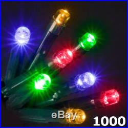 1000 LED Super Bright Multicoloured Christmas Chaser Light 8 Mode Indoor Outdoor