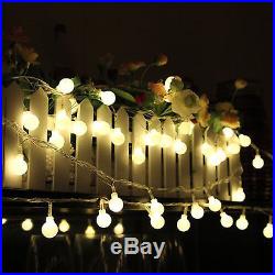 100LED White String Xmas Party Christmas Globe Round Ball Fairy Wedding Lights