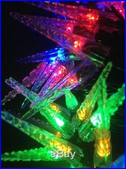 100 LED Multicolour Icicle Christmas Lights 8 Multi-function 54.1ft / 16.5m