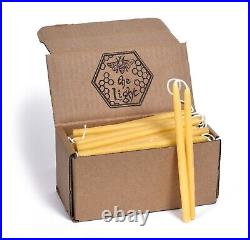 100% Pure Beeswax Dipped Hanukkah, Orthodox Church or Birthday Candles, 8 or 6