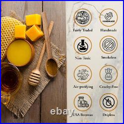 100% Pure Beeswax Dipped Hanukkah, Orthodox Church or Birthday Candles, 8 or 6