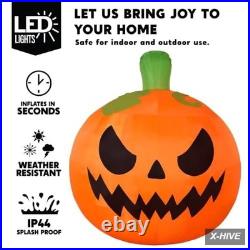 10FT Tall Halloween Giant Inflatables Pumpkin with Built-In LED Lights Outdoor D 10FT Tall Halloween Giant Inflatables Pumpkin with Built-In LED Lights Outdoor D
