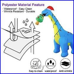 10Ft Christmas Inflatables Outdoor Decorations Blow up Dinosaur Christmas Tree