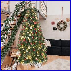 10Ft Christmas Tree Pre-Lit Xmas Tree with 1200 LED Lights Christmas