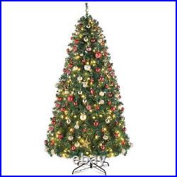 10Ft Christmas Tree Pre-Lit Xmas Tree with 1200 LED Lights Christmas