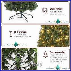 10Ft Christmas Tree Pre-Lit Xmas Tree with 1200 LED Lights Christmas
