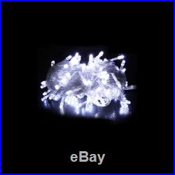 10M 100LED White Outdoor Xmas Christmas Party String Fairy Wedding Curtain Light
