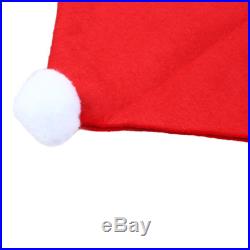 10PCS Party Table Santa Clause Red Hat Chair Back Covers for Christmas Dinner