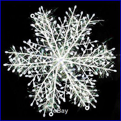 10Set of 30pcs Christmas Snowflake Hanging Decorations For Windows Decor 10cm