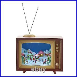 10.25 ANIMATED MUSICAL SWEET SHOPS TV Christmas Table Top RAZ 4016213 NEW