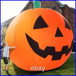 10′ Commercial Halloween Inflatable Pumpkin LED Lights Yard Decoration