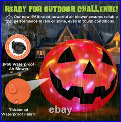 10' Commercial Halloween Inflatable Pumpkin LED Lights Yard Decoration