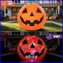10' Commercial Halloween Inflatable Pumpkin LED Lights Yard Decoration