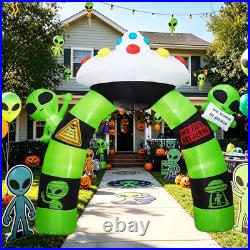 10 FT Alien Halloween Inflatable Archway, Halloween Inflatables Outdoor