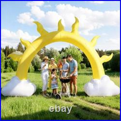 10 Ft Summer Sun Inflatables Arch Giant Sun Inflation Arch with LED Light Sunshi