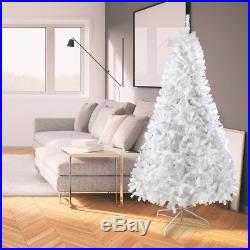 10 Ft White Christmas Tree Classic Artificial 2150 Tips Decorate Pine Tree