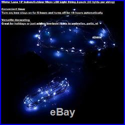 10′ Indoor/Outdoor Micro xmas wedding LED Light String 2-pkdecor centerpiece