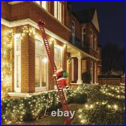 10' LED Outdoor Animated Super Climbing Santa Fun Christmas Holiday Decor