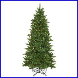 10' Pre-Lit Eastern Pine Slim Artificial Christmas Tree Clear Lights
