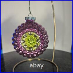 (10) Rare Christopher Radko Shiny Brite Jumbo Ripple Glass Christmas Ornament 3 (10) Rare Christopher Radko Shiny Brite Jumbo Ripple Glass Christmas Ornament 3