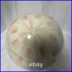 10 Tall MacKenzie-Childs Rosy Check Pink & White Egg New