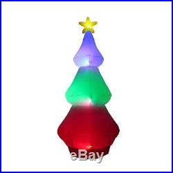 10 ft. Inflatable Red Green Blue Tree Color Changing Airblown Christmas Decor