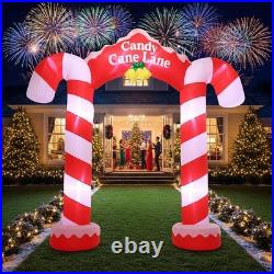 10ft 2025 Giant Candy Arch Inflatable Decoration Merry Christmas Arch Outdoor