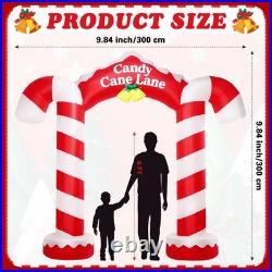 10ft 2025 Giant Candy Arch Inflatable Decoration Merry Christmas Arch Outdoor
