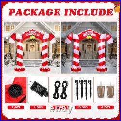 10ft 2025 Giant Candy Arch Inflatable Decoration Merry Christmas Arch Outdoor