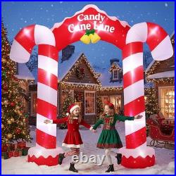 10ft 2025 Giant Candy Arch Inflatable Decoration Merry Christmas Arch Outdoor