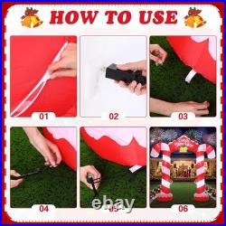 10ft 2025 Giant Candy Arch Inflatable Decoration Merry Christmas Arch Outdoor