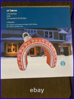10ft Inflatable Christmas Ornament Archway with LED Lights Outdoor Yard Decor