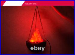 10x LED Flame Lamp Hanging Fake Fire Simulated Halloween Xmas Decoration Light
