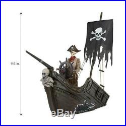 116 in. Pirate Ship with Animated Steering Wheel