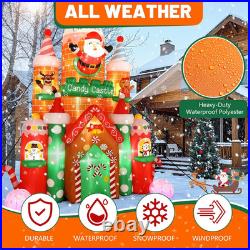 11FFT Christmas Inflatables Candy Castle 2025 NEW LED Outdoor ...