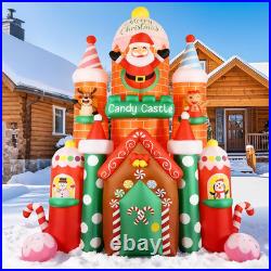11FFT Christmas Inflatables Candy Castle 2025 NEW LED Outdoor ...