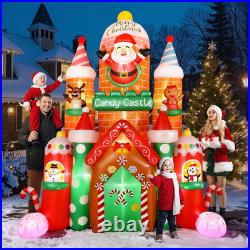 11FFT Christmas Inflatables Candy Castle 2025 NEW LED Outdoor ...
