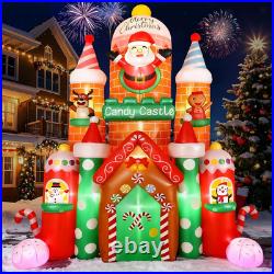 11FFT Christmas Inflatables Candy Castle 2025 NEW LED Outdoor ...
