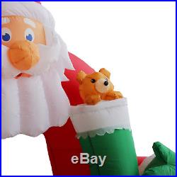11 Christmas Inflatable Santa Arch Archway Blown Air Holiday Outdoor Lawn Decor