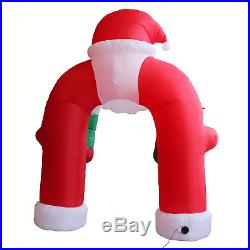 11 Christmas Inflatable Santa Arch Archway Blown Air Holiday Outdoor Lawn Decor