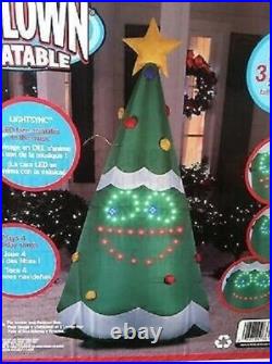 11' Gemmy Airblown Inflatable LightSync Giant Singing Christmas Tree Yard Decor