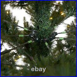 11' White Mountain Pine Artificial Christmas Tree withPinecones & 1050 Clear LEDs