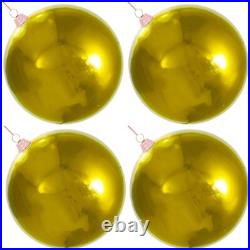 11in Extra Large Shiny Gold Christmas Ball Ornament Hanging String Plastic 280mm