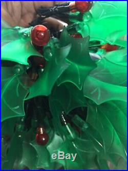 120 Holly & Berry Red LED Christmas Tree String Fairy Lights 5.8m Brand New