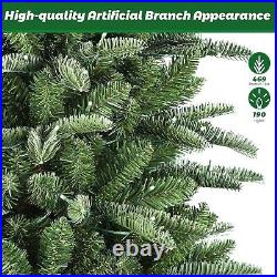120cm Artificial Hinged Christmas Tree with Remote RGB Lights PE&PVC Branch Tips