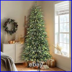 120cm Artificial Hinged Christmas Tree with Remote RGB Lights PE&PVC Branch Tips