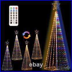 12FT 650 LED Outdoor Christmas Tree Light Show with Remote Timer 8 Modes Tall