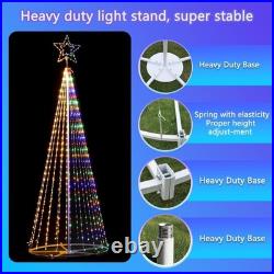 12FT 650 LED Outdoor Christmas Tree Light Show with Remote Timer 8 Modes Tall